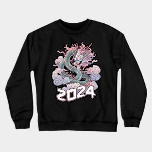 Chinese New Year of the Dragon 2024 Pastel Dragon Crewneck Sweatshirt